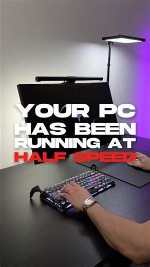 Your PC has been running at HALF speed this whole time 😳 #pc #windows #techtips #windows11 #pctips