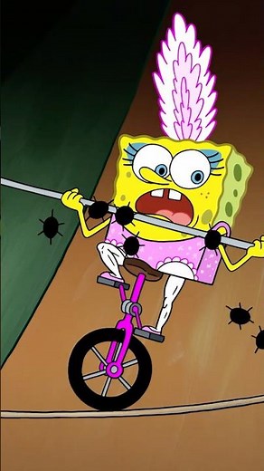 SpongeBob Joins the Circus! 🎪 #shorts