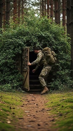 POV: You Found a Hidden Door in the Bush Before They Caught You 🌿😳