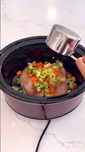 Creamy Crock Pot Chicken & Noodles Comfort Food! 🍗
