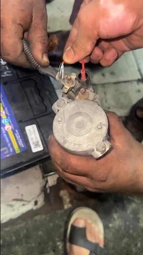 Starter Motor Checking Without Car | How To Check Starter Motor | #youtube #mechanic #automobile