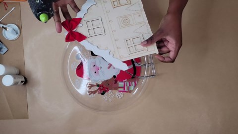 Grab a Dollar Store napkin holder for this genius Christmas idea!