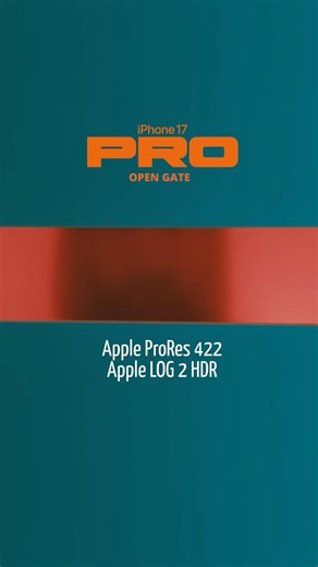 iPhone 17pro Apple ProRes 422 test