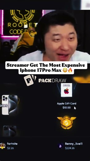 Streamer Get The Most Expensive Iphone 17pro Max😳🔥