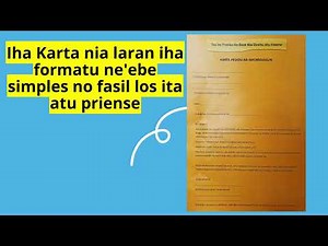 Oinsa atu hakerek karta pedidu ba Informasaun tuir manual sidadaun CEPAD?