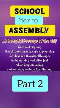 School Morning Assembly Comparing | School Assembly Anchoring script #ytshorts