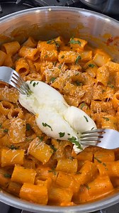 Surprised Shayna with “Vodka” Pasta after school and she loved it. When I’m cooking for the family I don’t really measure ingredients and just eyeball it, but here’s my guess on what I did. The recipe ingredients were 2- 3 tbsps of olive oil, 1 shallot, 1/2 a medium onion, 4 garlic cloves, 1/2 cup tomato paste, 1/2 cup of tomato puree, 1 tbsp Italian seasoning, salt and pepper to preferred taste, 3/4 cup heavy cream, 1 cup grated Parmesan and 2 cups of pasta water. The pasta I used was rigatoni 