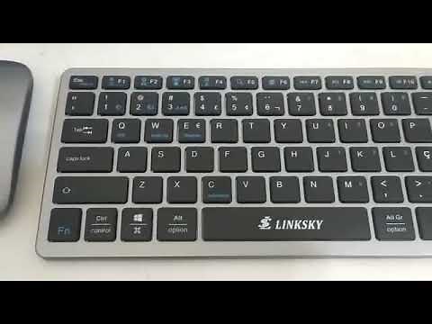 Como Conectar o teclado Wireless e Bluetooth linksky 8077 e 8055