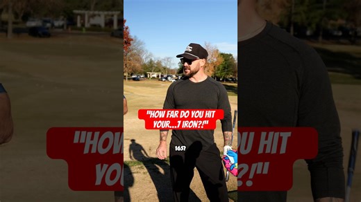 I bet you can't guess this golfer's 7 iron distance!💥