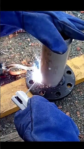 flange welding #welding #welder #las #plumbing #steel #diy #plumber #weld