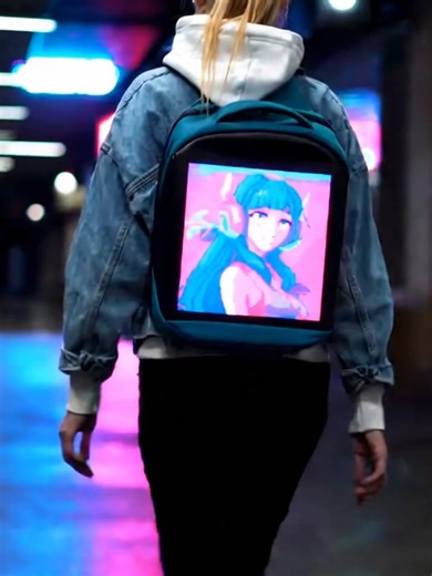 Light up your style! LED Backpack with customizable animations, GIFs & text! 💦 Waterproof ✅ Multiple pockets ✅ Secure straps ✅ Perfect for students, adventurers, and trendsetters! Create, animate, and shine wherever you go. #LEDBackpack #TechStyle #tiktokshopuk #musthave #trendingproduct #backpack