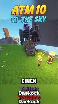 Minecraft ATM10 To The Sky 🌍 Unendliche Dirt-Farm mit RF Tools Quarry! | #Twitch #Short #Streaming