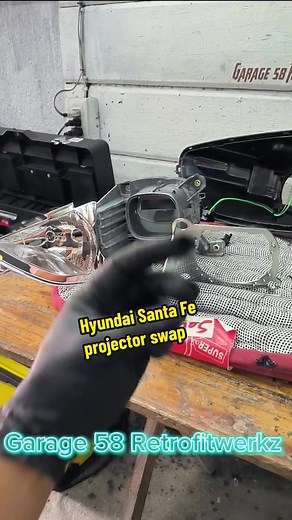 Hyundai Santa Fe DM Projector Headlight Upgrade