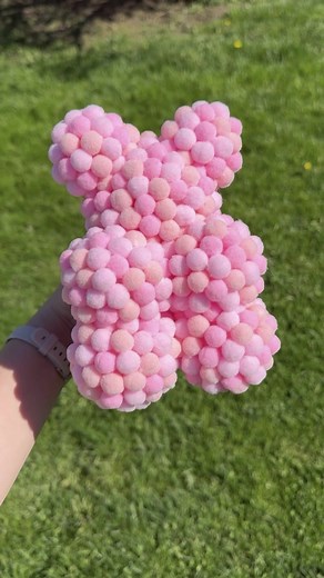 DIY Mini Pom Pom Teddy Bear Tutorial