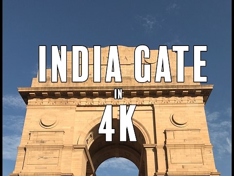 India Gate, New Delhi, India in 4K