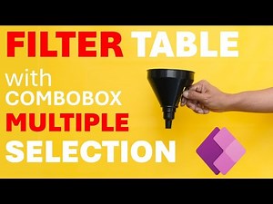 How to Filter Multiple Items in PowerApps using Combobox Control