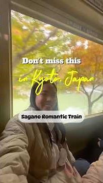 The Sagano Romantic Train in Kyoto, Japan #travel #japan #kyoto #sagano #hozugawa #arashiyama