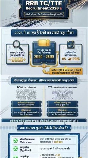 railway new vecancy 2026(railway new vacancy TC/ TTE)#shorts#shortvideo#shortfeed#railway#short