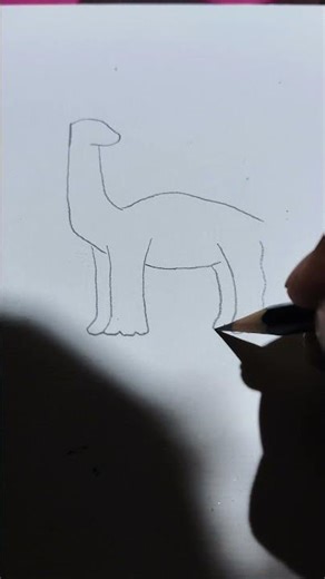 easy way to draw a dinosaur from number 1 #shorts #drawing #simpleart #fun #kid #education