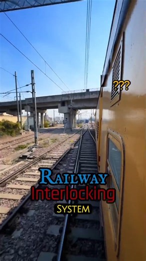 What is Interlocking System in Railway? #railway #facts #shorts #shortsfeed