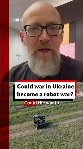 Could war in Ukraine become a robot war? #Ukraine #Russia #War #AI #Robots #BBCNews