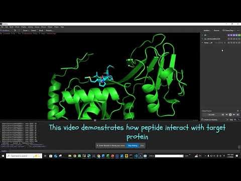 Protein-Peptide Complex Molecular Dynamics Animation ‪@thebrownhat96‬ #phdlife #experiment