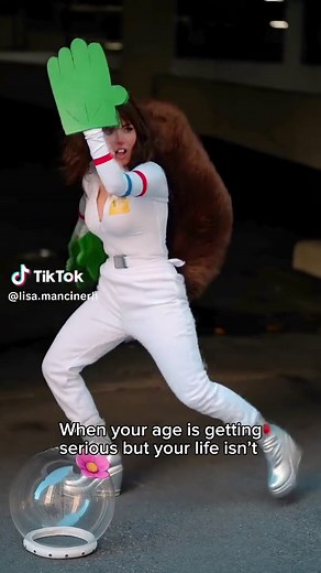Sandy Cheeks Cosplay and Memes from SpongeBob
