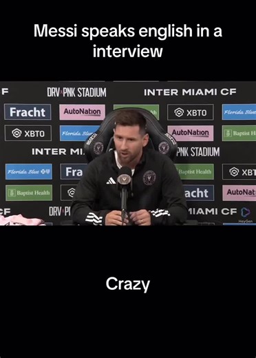 First ever english interview #messi #intermiami