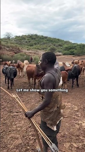 Hadzabe tribe bushmen Chabba explore new things to do in the bush 😍