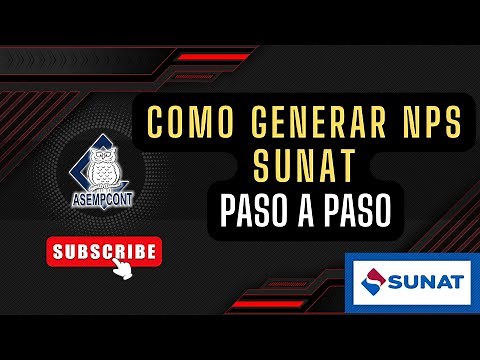How to generate the NPS - SUNAT payment number - from the SUNAT portal