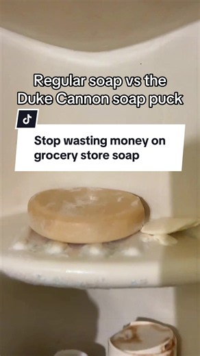 Tired of soap bars that turn into mush after three days? The Duke Cannon soap, puck is triple mill, built like a brick, and last much longer. Grab yours in the TikTok shopping link below before it sells that again. ##dukecannon##soapbar##menscare@@Duke Cannon Supply Co.