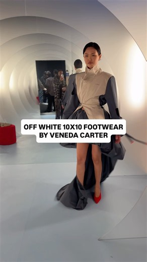 Off White 10X10 Footwear By Veneda Carter