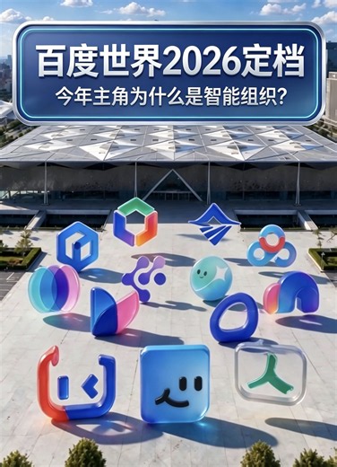 百度世界2026定档 今年主角为什么是智能组织?