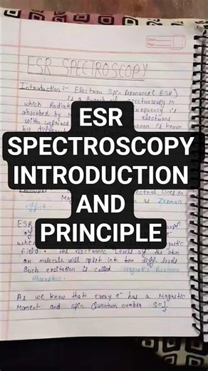 ESR Spectroscopy Explained 🔬 | Introduction + Principle | NET/JRF/GATE Special”