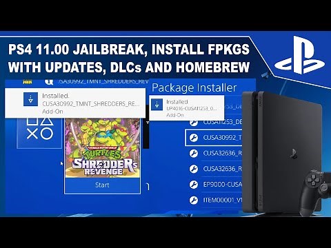PS4 11.00 Jailbreak install FPKG/Updates/DLCs & Homebrew