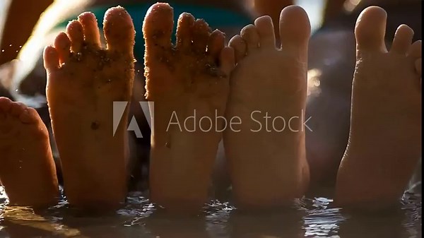 Sacred Bathing Ritual: Hands & Water in Symbolic Purity | Devotional Act: Close-up of Feet in Holy Water Cleansing | Traditional Ceremony: Gestures of Spiritual Washing Stock Video