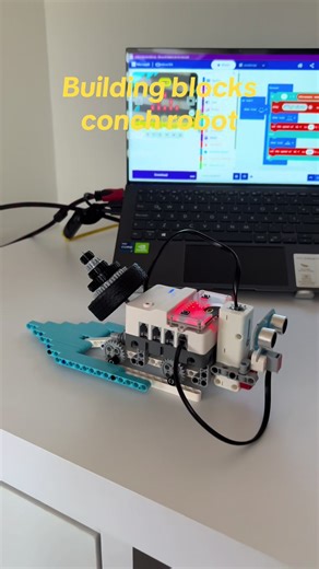 Building blocks conch robot #lego #elecfreaks #buildingbloks #stem #robot