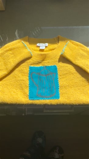 Naida Joy on Instagram: "NJOY ILLUSTRATIONS X CJ HARRELL STUDIO I’ve been selling my artwork for a couple of years now, while I love doing that I’ve decided to expand and collaborate with my super talented sibling @cjharrellstudio ! 🎉🥳 CJ hand carves and block prints artwork onto repurposed fabrics, creating these patches, which I then sew onto curated 2nd hand clothing. (Because we love the earth 🌍) Additionally, I add buttons and embroidered details to make the pieces more unique and cutesy