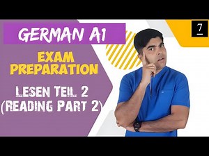 7️⃣ Goethe A1 Lesen Part 2 | Step-by-Step Reading Practice with Examples