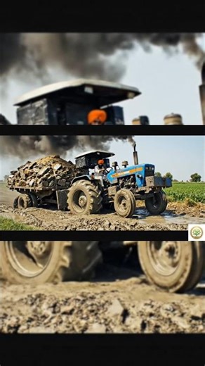 Can it pull? 🚜💪 50-Ton Heavy Loading Challenge! #HeavyLoad #TractorPower #Shorts