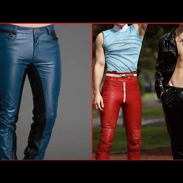 most Stylish and latest latex pants outfits for men's