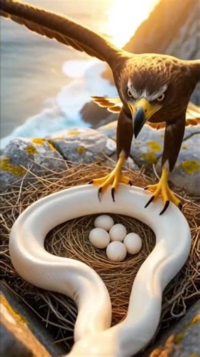 “Eagle vs Giant White Python #funny #comedy