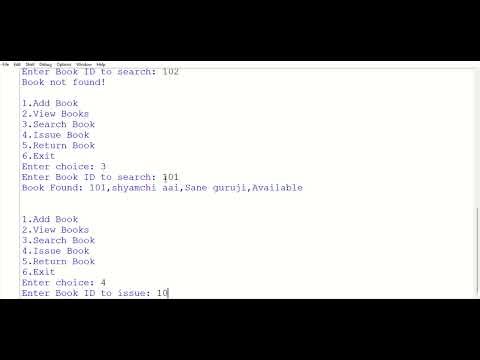 Library Book Management program project by using python