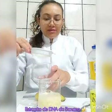 Experimento: Extração do DNA da Banana 🍌 #biologia