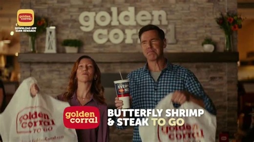 Golden Corral Steak & Butterfly Shrimp TV Spot, 'Dine Like Royalty: To Go'