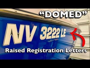 BEST Boat & Jetski Registration Numbers | Domed Raised Decal Letters