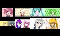 Mix of 8 videos from youtube : fukkireta vocaloid chorus