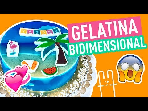 Gelatina BIDIMENSIONAL | POSTRES DE VERANO 😱💕 Gelatina 2D