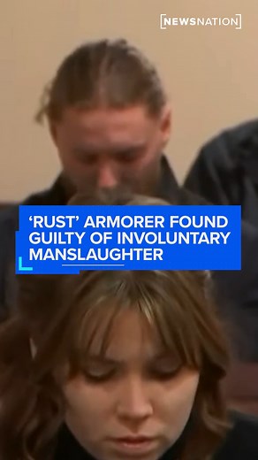 "Rust" armorer Hannah Gutierrez-Reed was found guilty of involuntary manslaughter in the shooting death of Halyna Hutchins. MORE: https://trib.al/CUCbufn | NewsNation