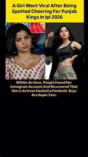 Girl Goes Viral at Punjab Kings Match —. #IPL2026#PunjabKings#PBKS#KashmiraPardeshi#ViralGirl